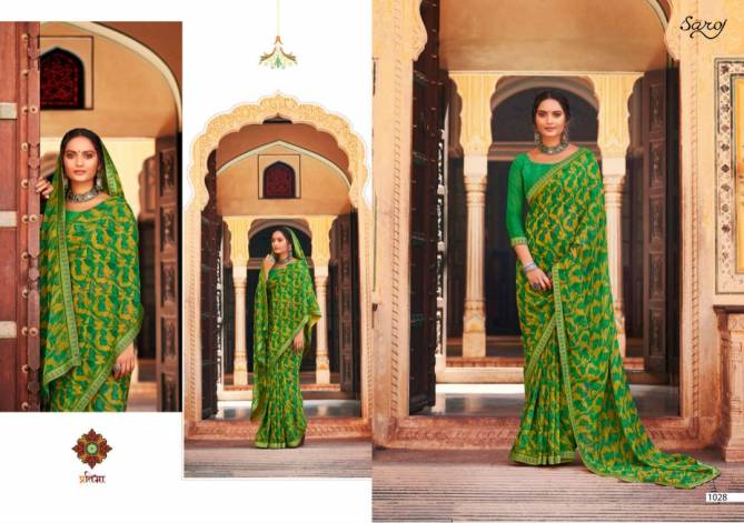 Saroj Victoria 3 Printed Ethnic Wear Georgette Designer Saree Collection